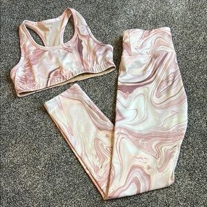 Old Navy Kids PowerPress Activewear Set - Pink and Cream